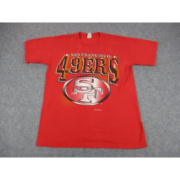 Competitor Other - VINTAGE San Francisco 49ers Shirt Mens Large Red Black NFL Football 90s USA